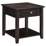Walnut 1-Shelf End Table B062P153604