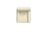 Ivory Corduroy Multi-Functional Adjustable Sofa, Convertible Lounge Chair and Guest Bed W570P195334