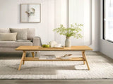 Arona Mid-Century Modern Wood Shelf Coffee Table T2574P510868