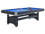 6-ft Pool Table with Table Tennis Top - Black with Blue Felt W465137248