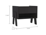 DEPOT E-SHOP Caladium Nightstand, One Drawer, One Open Shelf, Black B097132934