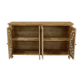 Accent Cabinet with 4 Doors, Farmhouse Sideboard Buffet Cabinet with, Modern Credenza W2295P246504