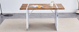 Natural Wood Grain MDF Dining Table - 55"x31.5" Stable Design.Suitable For Various Modern Home Decor W2920P232766