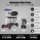 MOBIFREE Powered Lightweight Manual Folding Mobility Scooter M2020 for Adults and Seniors. GL-W2923P220470