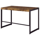 Antique Nutmeg and Gunmetal Writing Desk B062P153651