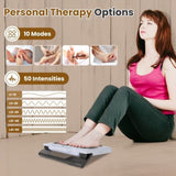 TENS & EMS Foot Massager with 10 Modes & 50 Intensity Levels - Electric Foot Stimulator for 07306156