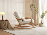 100*65*101cm High Back Belt Waist Pillow Log Color Solid Wood Armrest Backrest Seat Frame Iron Frame 63188028