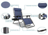 Infinity Zero Gravity Chair Pack 2, Outdoor Lounge Patio Chairs with Pillow and Utility Tray 15690452