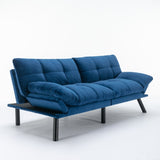 Navy Blue Convertible Folding Modern sofa Bed W570124913