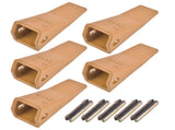 23 230 Series 230S Bucket Teeth w/ 23TF/23FP Flex Pin for Excavator 5 Piece Low Carbon Alloy Steel 10970263