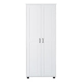 ZNTS Storage Cabinet with Two Doors for Bathroom, Office, Adjustable Shelf, MDF Board, White WF323346AAK