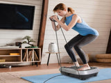 Vibration Exercise Machine With Resistant Bands Remote Control Whole Body Vibration Platform Workout 07214624