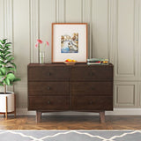 ZNTS Solid Wood spray-painted drawer dresser bar,buffetware cabinet lockers buffet server console 79888022