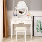 With Light Bulb Single Mirror 5 Drawer Dressing Table White61588080,60709581 72228893