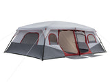 10 Person Family Cabin Tent, 2 Room Huge Tent with Storage Pockets for Camping 85333487