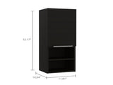 Black Wengue Rectangle 2-Shelf Medicine Cabinet B06280276