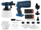 Cordless Paint Sprayer Electric Airless HVLP Spray Gun High Pressure 2 Battery 87566773