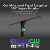 10000A 110V 40-860MHz 203dB 350&degRotation UV Dual-band Outdoor Antenna Black 01441372