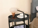 3 Tiers Tray Tables Paper Rope Woven Side TableBedroom Storage Furniture,Crafted From Paper Rope In 03523200