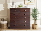 Modern Simple 6-Drawer Dresser Brown 17234498