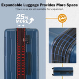 2 Piece Luggage Set with Bags Expanable Spinner Wheels ABS Lightweight Suitcase with TSA Lock N732P198744C