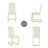 Modern dining table with PU cushion seat dining chair Living Room Chair Upholstered chair with W210P143670