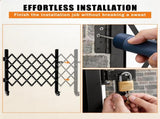Foldable Security Gate, Expandable Safety Barrier with 360&deg Swivel Casters Lockable Design, 75545605