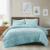 King/Cal King Faux Fur Comforter Mini Set B03597228
