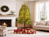 6ft Pre-Lit Cypress Style Christmas Tree 190 Color Changing LED 11 Modes Artificial Xmas Tree for 54305970
