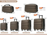 6-Piece ABS Hardshell Luggage Set - Lightweight & Durable Suitcases with Dual Spinner Wheels, N730P262652G