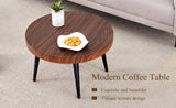 Modern Round Coffee Table - Annular Texture, Durable and Robust With a Diameter of 23.6 W2920P226079