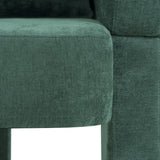 Modern 3-Leg Chenille Accent Chair with Ergonomic Arms & Removable Pillow, Plush Small Space W1716P280600