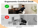 3-Drawer 4-Shelf P2 Particleboard Iron Pipe Computer Desk with Power Strip 42554438