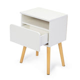 2-piece modern bedside table, bedroom coffee table with drawers, shelves, living room bedside W2181P149701