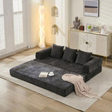 Comfy Convertible Folding Mattress Couch, Floor Bed, Chenille Floor with Armrest, Floor W1143P330250