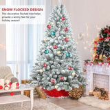 Artificial 4ft Flocked Christmas Tree with 366 PVC Branch Tips, Pine cone*21pcs, memory wireiron 18810593