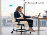 Chenille Criss Cross Office Chair with Air Lumbar Support, Flip-up Adjustable Arms, Built-in 05995139