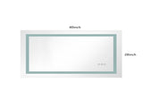 40x28 Inch LED Bathroom Mirror with Frontlit and Backlit, Wall Mounted Vanity Mirror with Smart 64246529