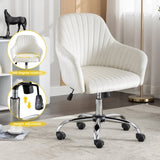Accent chair Modern home office leisure chair with adjustable velvet height and adjustable W1521108554