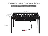 Outdoor Camp Stove High Pressure Propane Gas Cooker Portable Cast Iron Patio 51072659