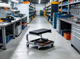 250 LBS Rolling Creeper Seat Padded Workshop Stool Mechanic Stool for Garage and Shop 45994726