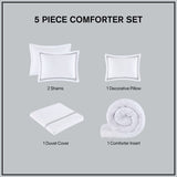 Full/Queen 100% Cotton Sateen Embroidered Comforter Set B035129279