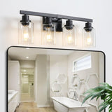 (Same as W1340P197620/L001010-B4) 4-Lights Farmhouse Vanity Lights Rustic Bathroom Light W1340P206682