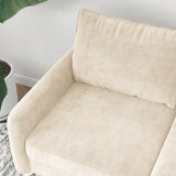 56.3" Velvet Round Arm Apartment Loveseat 98088232