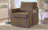 Upholstered Convertible Sleeper Sofa, 31.5" Pull Out Sofa Bed with 5-Position Adjustable Backrest, N719P272689F