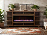 Laurel Canyon 72 inch Fireplace Mantel, Minimal Assembly, Oak Bourbon Finish B108P292283