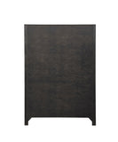 Modern Style 5-Drawer Chest Made with Wood in Walnut B009139181