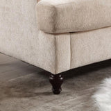 COOLMORE Mid Century Modern chenille Fabric Loveseat sofa, 2-Seat Upholstered Loveseat Sofa Modern W395P151895