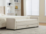 58.27" Wide Modern Upholstered Storage Bench Double Storage Space, Napped fabric Foot Stool W3189P445990