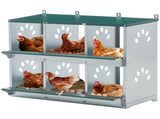 Chicken Nesting Box, 6 Room Metal Nesting Boxes for Chicken,Galvanized steel Nesting Boxes for W1422P246452